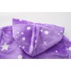 ECGK Soft Hooded Rainbow Bathrobe Sleepwear for Girls Purple Star
