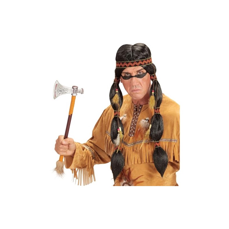 Widmann Indian Wig Black Synthetic Hair Long Hair Wig Braids