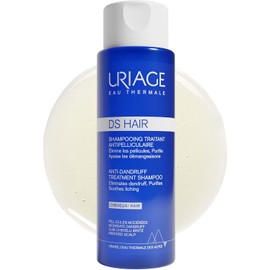 Uriage DS Shampoo Caspa moderada con Piroctona Olamina 200ml - Elimina la Caspa Seca y Grasa, Reduce la Sensación de incomodidad. Deja el Cabello Brillante y de aspecto saludable - Champú Espuma Cremosa, Aroma Fresco y Floral - Sin Jabón