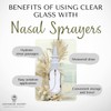 ADVANCED ASCENT Clear Glass 1 oz with Nasal Sprayer -