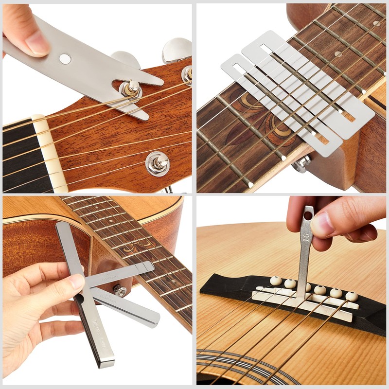 Meideal 65 Pieces Guitar Repairing Maintenance Tool Kit, Guitar Setup