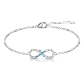 Joyeria Fina Pulsera Plata Mujer Plata 925 Cruz Ajustable