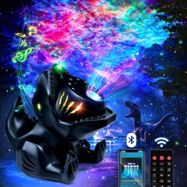 Dinosaur Galaxy Projector for Kids, Non-Glare 316 Lightings Star Projector Galaxy Light,22 White Noise +5.3 Bluetooth Speaker Dinosaur Night Light, Nightlight for Kids Room, Dino Gifts