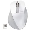 Elecom M-XGM10DBWH Wireless Mouse (Receiver Included), 5 Buttons (With Back/Forward