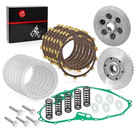 Clutch Kit & Center Inner Hub & Outer Pressure Plate & Heavy Duty Springs Gasket For Yamaha Raptor 700 700R YFM700R YFM700 2006-2018 1S3-16351-00-00 1S3-16371-00-00 1S3-15462-00-00
