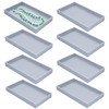 8 Pack Stackable Velvet Jewelry Trays Organizer for Drawers Large