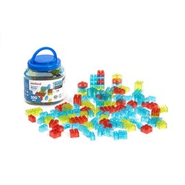 Miniland Translucent Blocks, Clear Building Blocks for Light Table