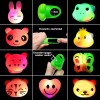 Fiesta Neon Led Luz Con 18 Anillos 6pulseras Neon Giratorias