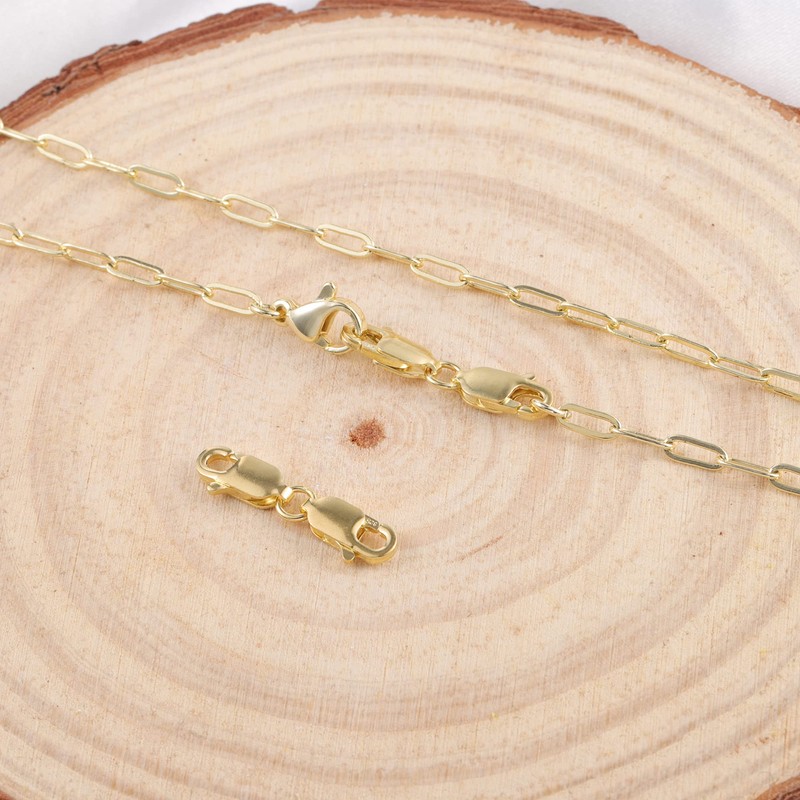 Bracelet Extender Gold Necklace Clasps and Closures 14K Gold Plated