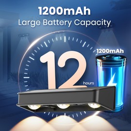 AUDERWIN Solar Fence Lights, 1200 mAh Solar Wall Lights Outdoor Waterproof IP65 led for Outside Backyard, Patio, Front Porch, Yard, House, Garden, Pool Decor (10 Pack) 10 Modes