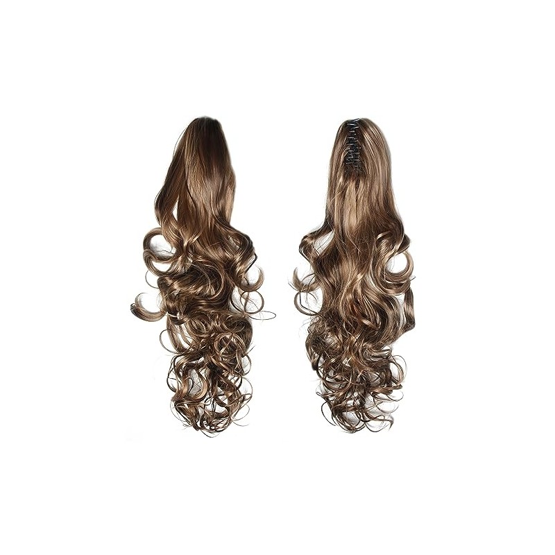 Dsoar Wavy Ponytail Extension 24 Inch Claw Clip in Pony