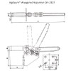 INGDAUM® GH-202F Horizontal Tensioner, Adjustable Toggle Lever Tensioner, Quick Release