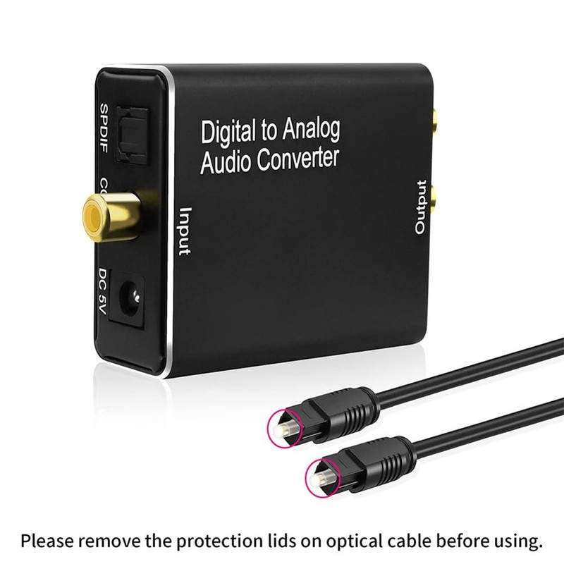 Tuperoymse 3X Digital to Analog Audio Converter,DAC Digital SPDIF Optical