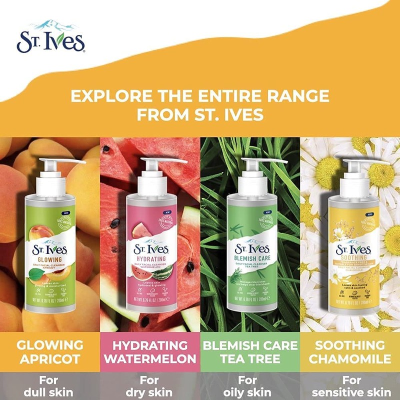 St Ives 200ml Daily Facial Cleanser Soothing Chamomile