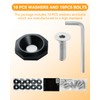 10 PCS Bumper Fender Washers Engine Dress Up Kit M6