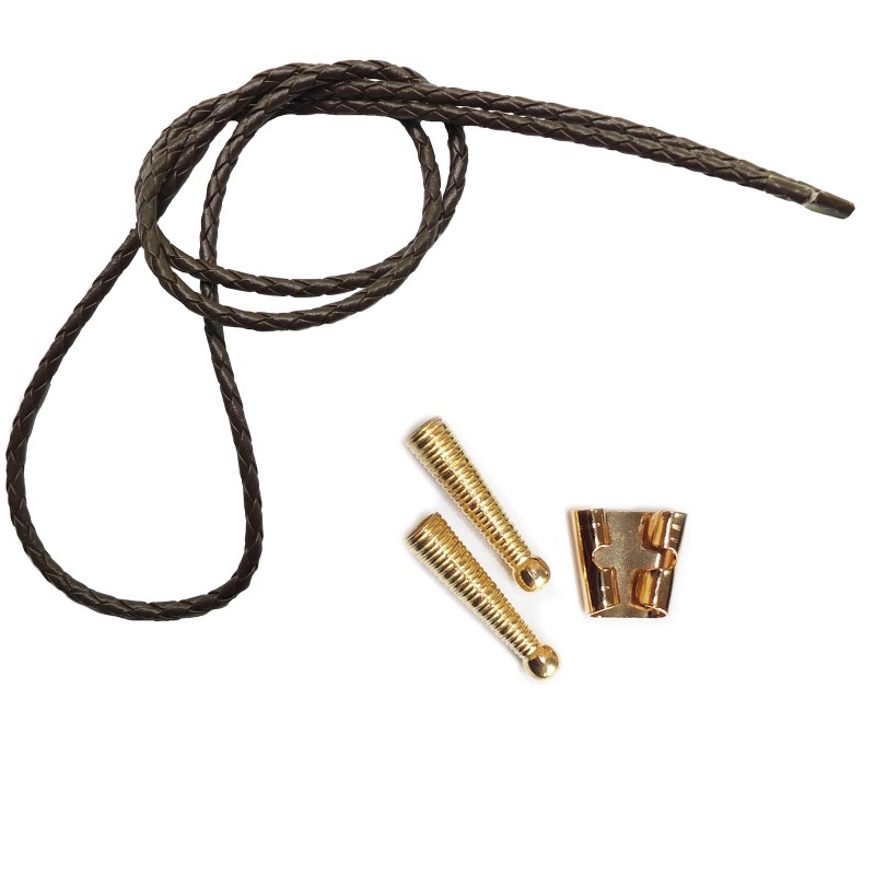 Unbranded Blank Bolo String Tie Part Kit Gold Standard Slide