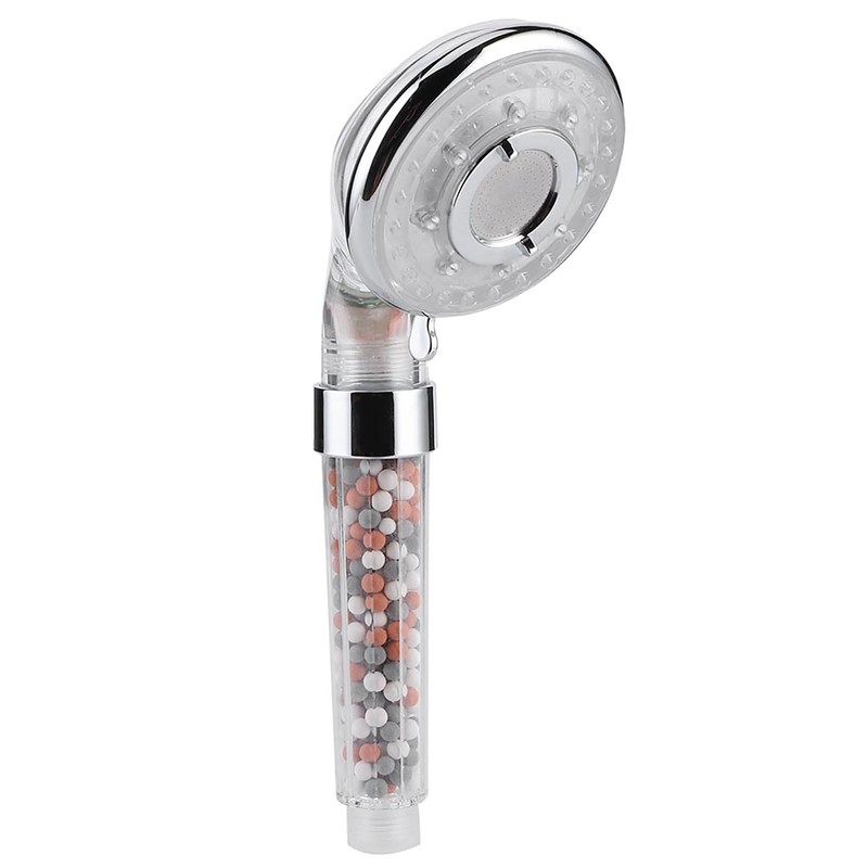 LED Negative Ion Shower Head Handheld WaterSaving Pressurized Hand Shower