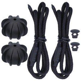 Keenso 2 Piezas Cordón Tapa Cajuela, Accesorios MK6 Cuerda Colgante para Estante de Paquete de Maletero Trasero