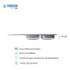 CNX Tarja Doble Para Fregadero Izq. 120x50cm, Kit De Instalación