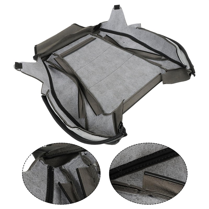 WFLNHB Artificial Leather Front Driver Side Bottom Seat Cover Black