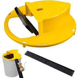 Automatic Reset Mouse Trap for Indoor & Outdoor Use – Reusable Flip-Top Bucket Lid for Continuous Mouse Catching