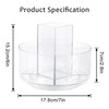 360° Rotating Makeup Organizer Clear Lazy Susan Organizer for Vanity,