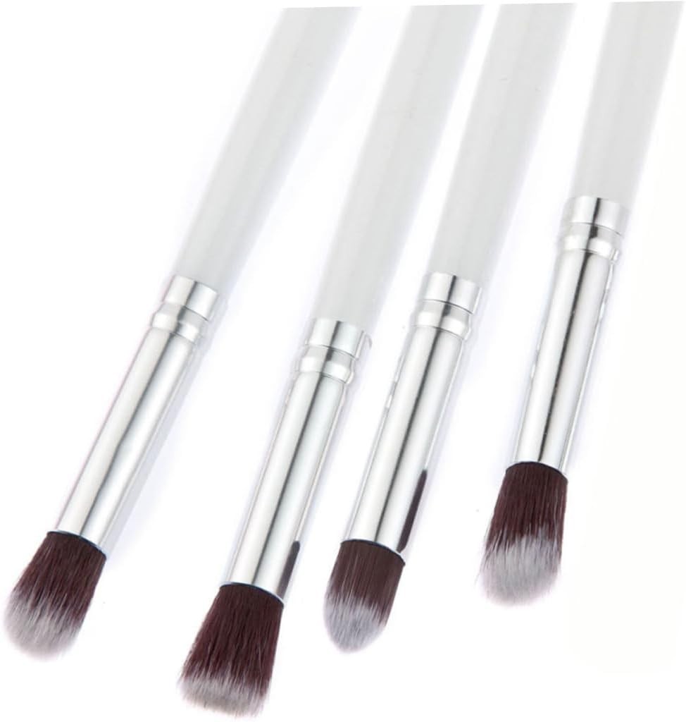 Ipetboom 4piezas Pinceles para Sombras de Ojos Lápiz y Pincel Herramienta de Maquillaje para Sombra de Ojos Labios Rubor Base Maquillaje Cosmético