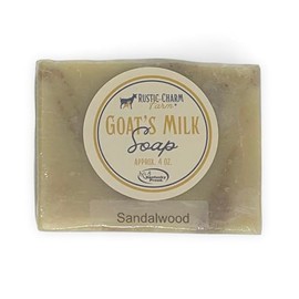 Rustic Charm Farm Goat Milk Soap (Sandalwood)