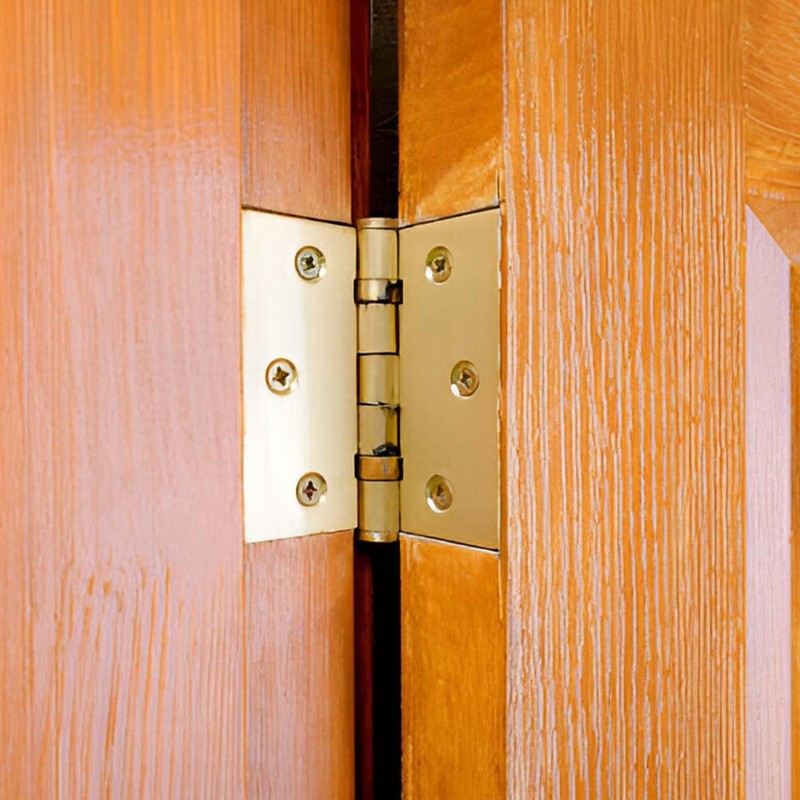 Primes DIY 4-Inch Black Ball Bearing Hinges – Heavy-Duty Steel