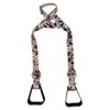 Showman Heavy Duty Nylon Adjustable Buddy Stirrups w/Cow Print