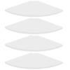 Homode Corner Floating Shelves, Set of 4 Round Corner Shelf
