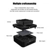 Smokeless Ashtray Gray Home Office Desktop USB Charging Large Air
