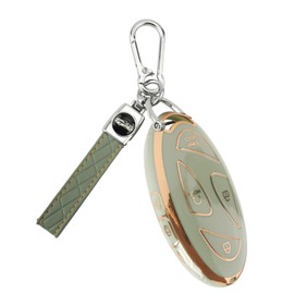 RUIYA RUIYA Autoschlssel Hlle Cover fr Hyundai Tucson 2025/ Kona SX2 EV/Ioniq 6/ Sante Fe 2024 2025, Hyundai Schlsselgeh?use TPU Schlsselhlle Cover Schlsselbox Autofernbedienungen Schutzhlle