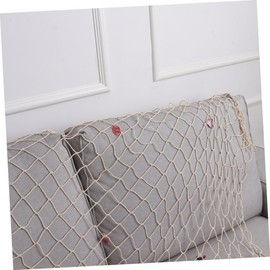 CORHAD Fishing Net Wall Hanging Decorative Fish Net Nautical Themed Decor Mediterranean Style 1x2m Wall Art