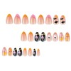 Halloween Nails Press ons Short Almond Fake Nails