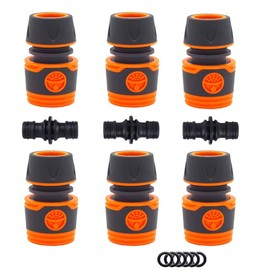 AstarFavor 9 Piece Garden Hose Connection Set, Hose Connector, Hose Coupling 1/2 Inch, Quick Coupling Set, Hose Coupling Accessories for Garden Hose