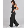 ANRABESS Womens Jumpsuits 2025 Casual Summer Dressy Romper Sleeveless Wide