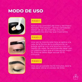 Pigmento De Cejas Y Pestañas Profesional Indeleble Iconsign Color Café Obscuro                                                                        