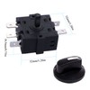 Taiss 2PCS Rotary Switch 125/250VAC 16A 4 Position 3 Speed