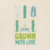 CafePress GROW WITH LOVE Tote Bag Reusable Natural Beige Canvas