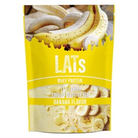 LAT.s Protein Whey 1kg with 11 types of vitamins, domestically manufactured, high protein, banana flavor, easy to dissolve in a shaker, suitable for training by MY ROUTINE (My Routine Protein)