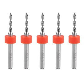 sourcing map PCB Drill Bit 1.6 mm Carbide Turning Tool Jewellery CNC Engraving Circuit Board Micro Drill Bit 1/8 Inch Shank Pack of 5