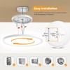 BLNAN LED Flush Mount Ceiling Light with Remote Control, 15.4