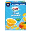 Dole Diced Peaches No Sugar Added - Dole Fruit Bowls