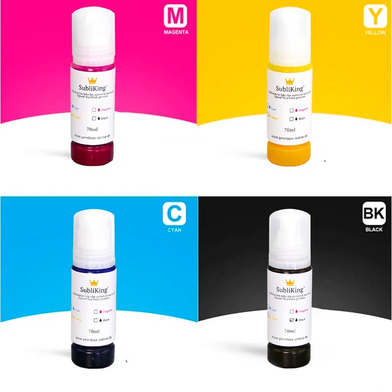 Sublimation Ink with Universal Adapter Suitable for All EcoTank Printers