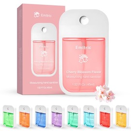 Hand Sanitizer - 45ml Power Mist Hydrating Scented Hand Sanitizer Spray for Kids & Adults,1 Pack Travel Size,Easter Basket Stuffers, Mother's Day gift:_Cherry Blossom