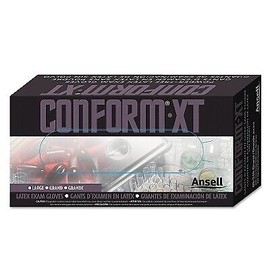 TouchNTuff Disposable Latex Gloves, Powder-Free, 5 Mil, Large