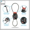 Lewis N. Clark Triple Security Lock - Resettable Combination Lock,