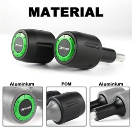 Xitomer Frame Sliders Compatible with Z650 Ninja 650 2017-2024 & Z650RS 2021-2024 Falling Protection Motorcycle Crash Protectors Crash Pad (Green)