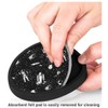 Silicone Non-Slip Drink Coasters with Removable Printed Absorbent Felt Pad